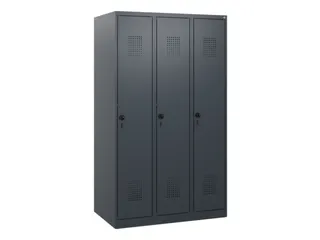 schoollocker,HxBxD 1530x900x500mm,3vak,vak B 300mm,draaigrendel - 2