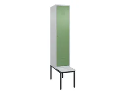 locker voor scheiding van kleding,HxBxD 2120x400x815mm,1vak