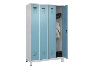 locker,HxBxD 1950x1200x500mm,4vak,vak B 300mm,cil.-slot,voeten - 1