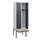 locker met bank,HxBxD 1950x600x815mm,2vak,vak B 300mm,draaigrendel