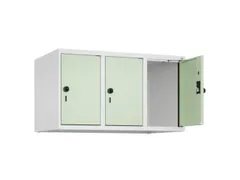 opzetkast,v. locker,3vak.,vak B 300mm,HxBxD 500x900x500mm,draaigrendel