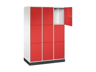 grootvolume-lockersysteem,HxBxD 1950x1220x600mm,3x3vakken,cil.-slot - 1