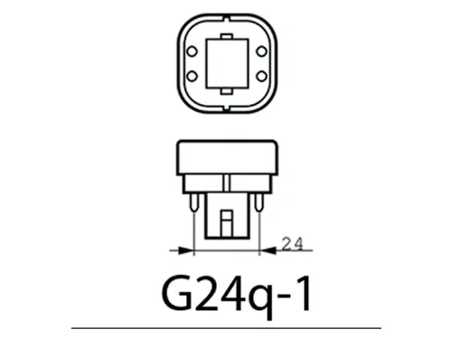 Ledlamp Philips CorePro G24Q-2 4pin 6.5W 650lm 3000K warm wit