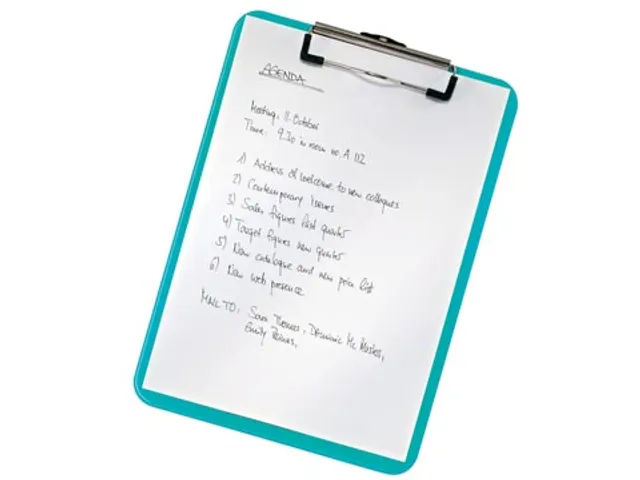 WOW klemplaat, ft A4, ijsblauw