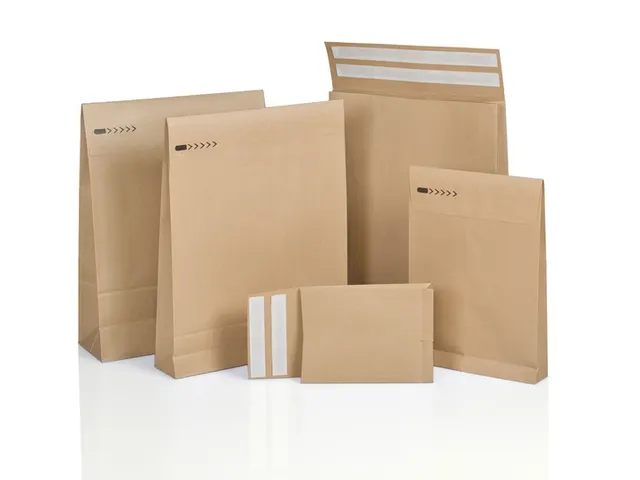 E-Commerce envelop IEZZY 250x350x80+96mm retoursluiting bruin 250st