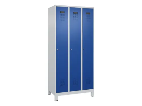 locker,HxBxD 1950x900x500mm,3vak,vak B 300mm,cil.-slot,voeten