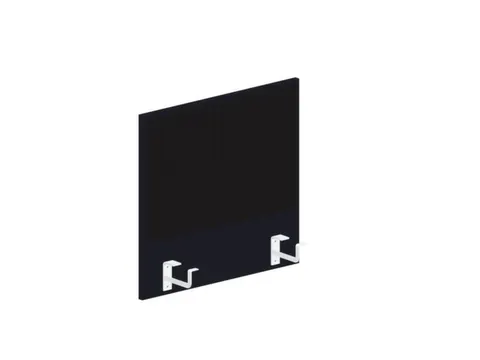 baliepaneel,v. bureau,aanbouw links,B 600mm,CC-zwart,BN8033-zwart