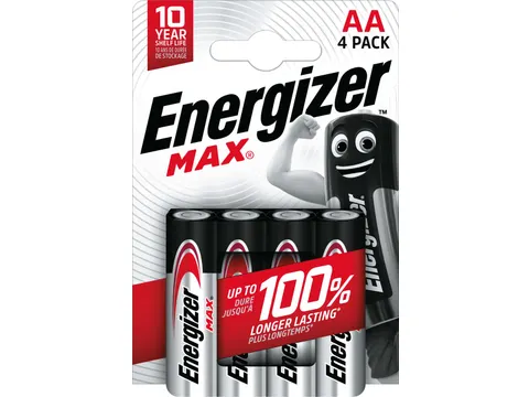 batterijen Max AA, blister van 4 stuks
