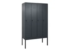 locker,HxBxD 2120x1200x500mm,4vak,vak B 300mm,draaigrendel