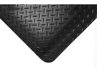 werkplek-vloerbedekking mat HxLxB 14x900x600mm zelfblussend PVC geribd