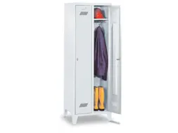 Garderobekast 1850x630x500mm 2 Vakken Klink Ral7035 Front Ral3000