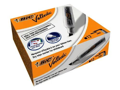 Viltstift Bic Velleda 1781 whiteboard schuin large zwart