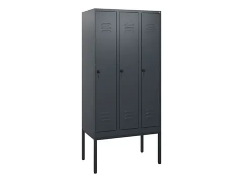 locker,HxBxD 1950x900x500mm,3vak,vak B 300mm,draaigrendel