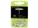 Doos met 40 punaises - punthoogte 7mm - 10mm diameter-Wit