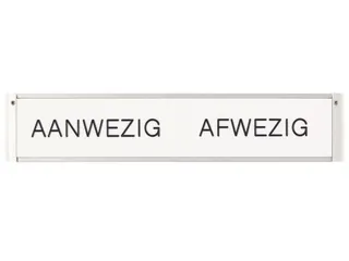In-uit Bord 25 Namen Magnetisch Aan/afwezigheidsbord Groot Wit - 2
