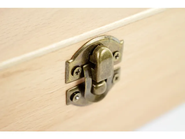 Tekendoos Kangaro 3-vaks Ongelakt Hout 25x14x6,5cm