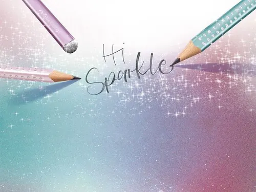 Potlood Faber-Castell Jumbo grip Sparkle violet metallic