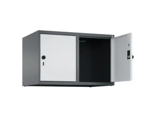 opzetkast,v. locker,2vak.,vak B 400mm,HxBxD 500x800x500mm,vleugeldeur - 2