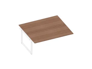 aanbouwtafel,v. benchtafel,HxBxD 730x1800x1600mm,blad canaletto-hout - 1