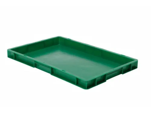 Euronorm-stapelbak 9.5l 50x600x400mm Wanden/bodem Gesloten Groen