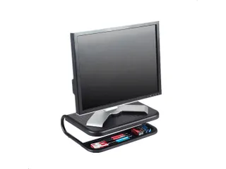 Monitorstandaard van metaal met organizer zwart - 3