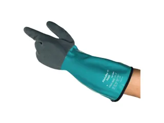 Ansell AlphaTec 58-201 nitril handschoenen grijs/groen maat 11 6 paar - 1