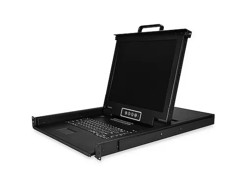 16 port KVM Rack Console met 1,8m Lange Kabels 17 inch Lcd