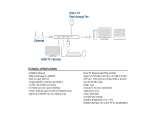 Dockingstation ACT USB-C 4K voor 1 HDMI monitor - 15
