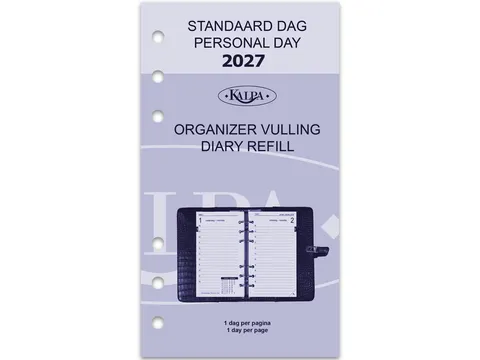Agendavulling 2027 Kalpa Personal 1dag/1pagina
