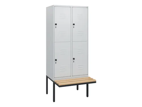 Dubbeldekse dekenkist,HxBxD 1950x800x815mm,2x2vak.,vak B 400mm