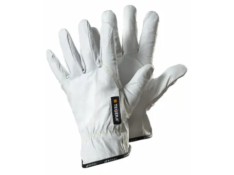 Tegera 640 precisie lederen handschoenen wit maat 9, per 12 paar