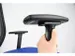 Chaise de bureau Linea Tekna 01/PT noir/bleu avec accoudoirs 3D