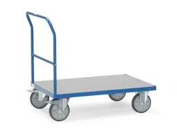 Duwbeugelwagen Met Hard Pvc Platform 500kg 850x500mm Ral5007