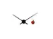 Wandklok NeXtime dia. 70cm zwart 'Hands'