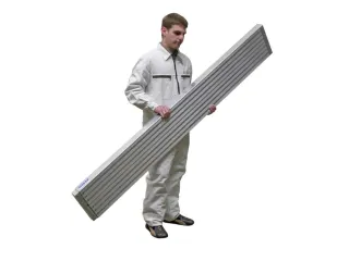 telescopisch bordes,v. staande ladder met sporten,L 1,75-2,98m - 2