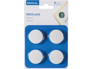 Magneet Maulsolid, Diameter 32 Mm, Wit, Blister Van 4 Stuks - 2