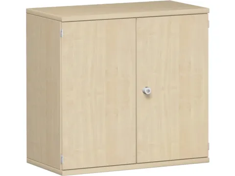 kantoorkast,HxBxD 770x800x430mm,decor romp noten,decor front wit