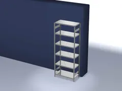 systeemstelling,grondveld,HxBxD 2500x1060x535mm,vakl. 330kg