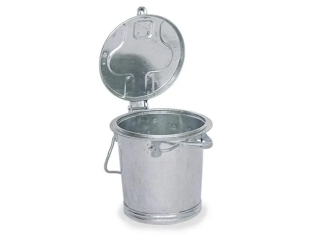 Vuilnisbak Staal 25 liter Ø Boven/Onder 400/305mm H400mm Beugelgreep