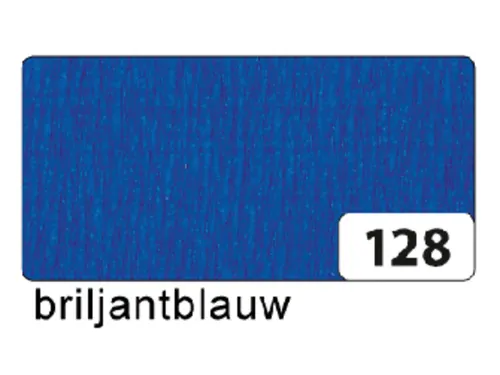 Crêpepapier Folia 50x250cm 10vel 128 briljantblauw