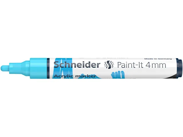 Marqueur acryl Schneider Paint-It 320 4mm pastel bleu