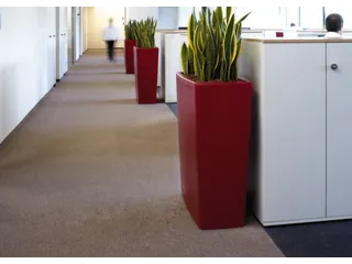 plantenpot,trapeziumvormig,PE,robijnrood,HxBxD 900x900x390mm,55l - 1