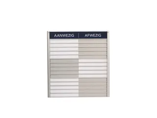 Menoor In-Uit bord 15 namen Aluminium Aanwezig/Afwezig Donkerblauw - 1