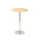 statafel,HxØ 1116x800mm,rond,schotelvoet chroom,ronde buis