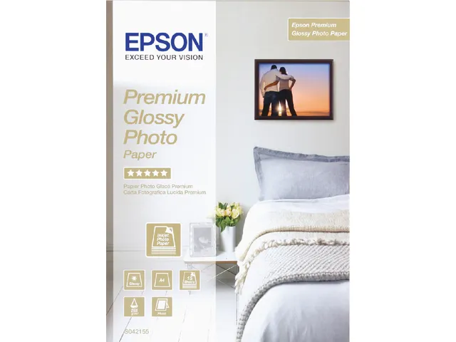 Inkjetpapier Epson S042155 A4 premium glans 225 gram