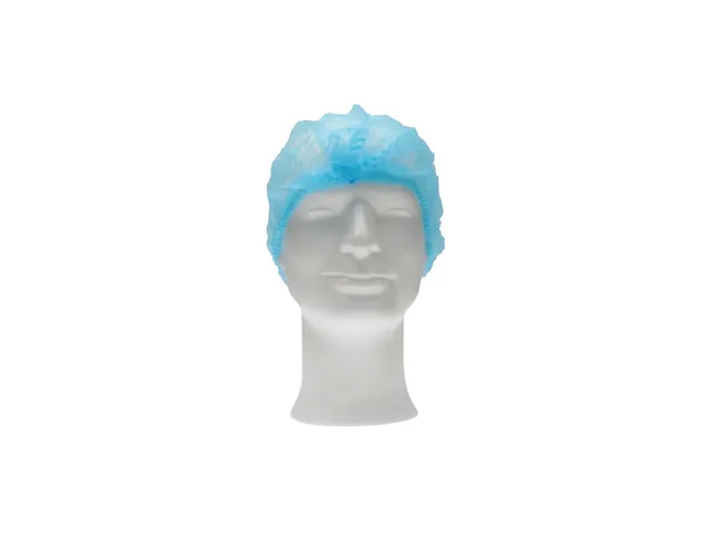 Haarnet CMT clip non-woven M 50cm PP blauw 100 stuks