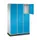 grootvolume-lockersysteem,RAL 7035/RAL 5012,HxBxD 1950x1220x500mm