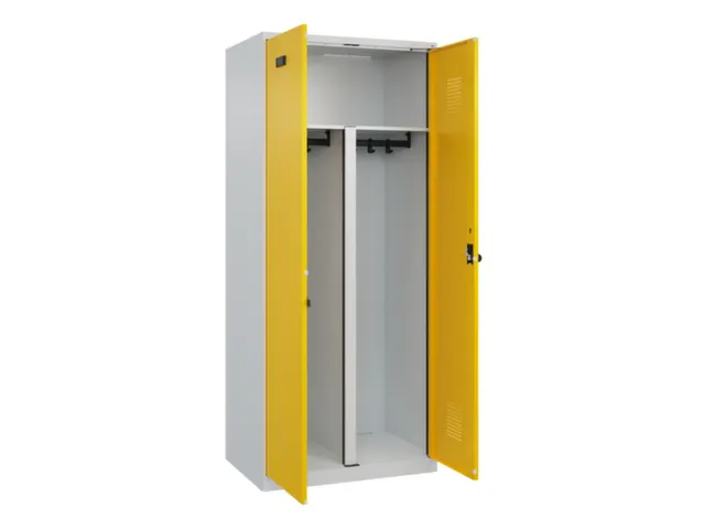 PBM-locker,HxBxD 1850x800x500mm,2vak,vak B 400mm,draaigrendel
