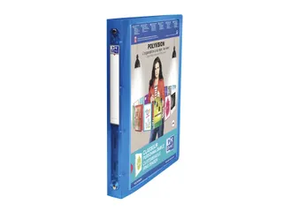 Panoramaringband Oxford Polyvision 4 Rings A4 O-mech 20mm Blauw - 1