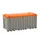 Opbergbox 750l H 800 x 1700x 840mm Met Zijdeur Grijs/Oranje